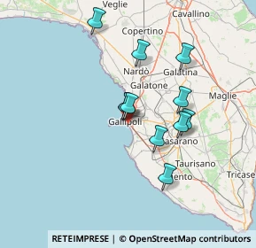 Mappa Via Rosmini, 73014 Gallipoli LE, Italia (12.37909)