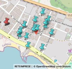 Mappa Via Francesco Petrarca, 73014 Gallipoli LE, Italia (0.10455)