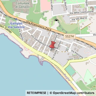 Mappa Via Rosmini, 4, 73014 Gallipoli, Lecce (Puglia)