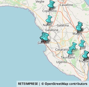 Mappa Via Francesco Petrarca, 73014 Gallipoli LE, Italia (19.21111)