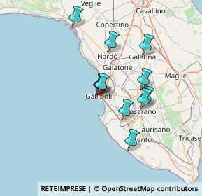 Mappa Via Francesco Petrarca, 73014 Gallipoli LE, Italia (12.39455)