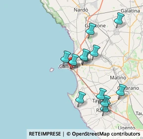 Mappa Via Francesco Petrarca, 73014 Gallipoli LE, Italia (7.81417)