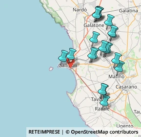 Mappa Via Francesco Petrarca, 73014 Gallipoli LE, Italia (9.323)