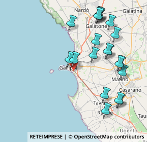 Mappa Via Torquato Tasso, 73014 Gallipoli LE, Italia (9.5705)
