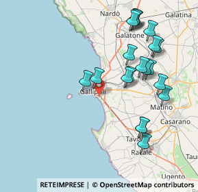 Mappa Via Torquato Tasso, 73014 Gallipoli LE, Italia (9.066)