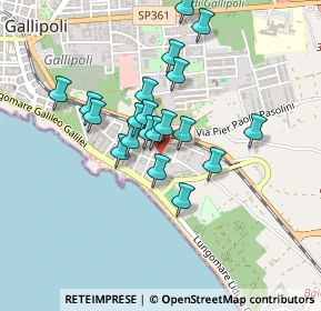 Mappa Via Dante Alighieri, 73014 Gallipoli LE, Italia (0.38)