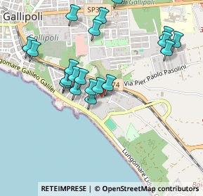 Mappa Vico A. Boito, 73014 Gallipoli LE, Italia (0.525)