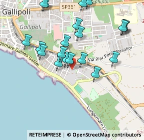 Mappa Vico A. Boito, 73014 Gallipoli LE, Italia (0.553)