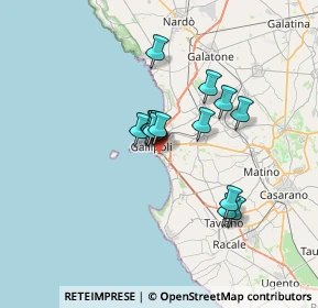 Mappa Vico A. Boito, 73014 Gallipoli LE, Italia (5.49571)