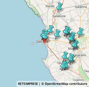 Mappa Vico A. Boito, 73014 Gallipoli LE, Italia (8.6765)