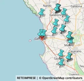 Mappa Vico A. Boito, 73014 Gallipoli LE, Italia (9.7145)