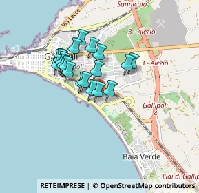 Mappa Vico A. Boito, 73014 Gallipoli LE, Italia (0.732)