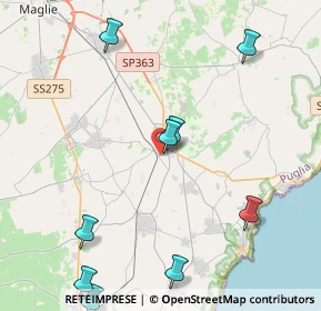 Mappa Via Oronzo Parlangeli, 73037 Poggiardo LE, Italia (6.34)