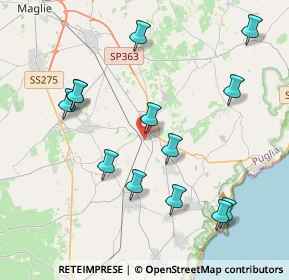 Mappa Via Oronzo Parlangeli, 73037 Poggiardo LE, Italia (4.64154)