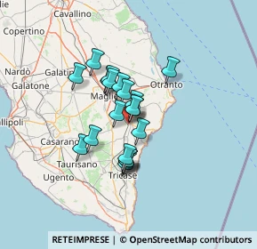 Mappa Via Oronzo Parlangeli, 73037 Poggiardo LE, Italia (9.918)