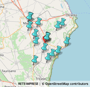 Mappa Via Oronzo Parlangeli, 73037 Poggiardo LE, Italia (5.92588)