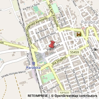 Mappa Via Coltura, 51, 73052 Parabita, Lecce (Puglia)