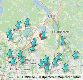 Mappa Via Ai Pascoli, 23843 Dolzago LC, Italia (10.252)