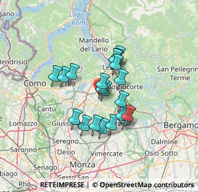 Mappa Via Ai Pascoli, 23843 Dolzago LC, Italia (9.7065)