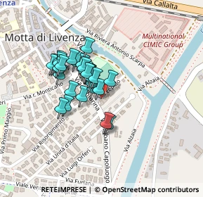 Mappa Via Lepido Rocco, 31045 Motta di Livenza TV, Italia (0.15714)