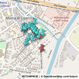 Mappa Via Lepido Rocco, 31045 Motta di Livenza TV, Italia (0.15714)