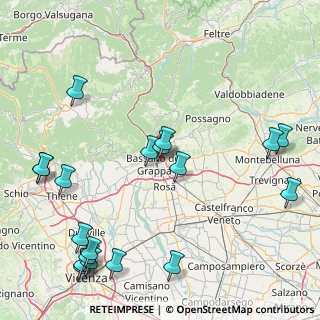 Mappa Via Isonzo, 36061 Bassano del Grappa VI, Italia (21.84579)