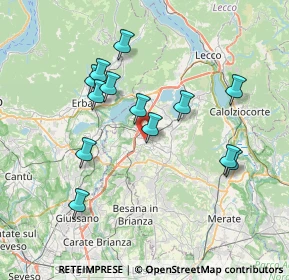 Mappa Via Molteno, 23846 Garbagnate Monastero LC, Italia (6.92154)