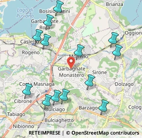 Mappa Via Molteno, 23846 Garbagnate Monastero LC, Italia (2.25385)