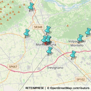 Mappa Piazza Oberkochen, 31044 Montebelluna TV, Italia (4.06455)