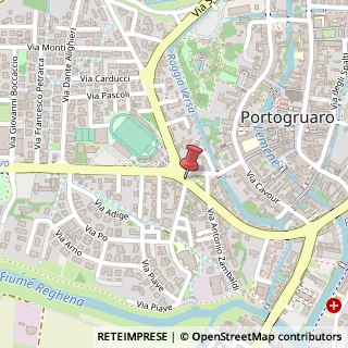 Mappa Via Ernesto Degani,  1, 30026 Portogruaro, Venezia (Veneto)