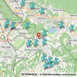 Mappa Via Don Francesco Crivelli, 22070 Capiago Intimiano CO, Italia (2.782)