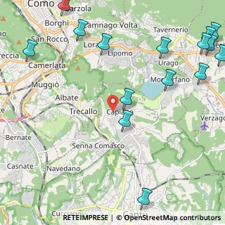 Mappa Via Don Francesco Crivelli, 22070 Capiago Intimiano CO, Italia (3.178)
