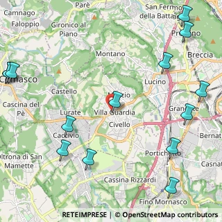 Mappa Via Varesina, 22079 Villa Guardia CO, Italia (3.09857)