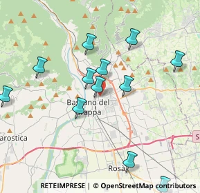 Mappa Via S. Tommaso Moro, 36061 Bassano del Grappa VI, Italia (4.07583)