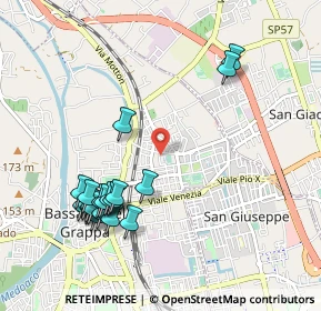 Mappa Via S. Tommaso Moro, 36061 Bassano del Grappa VI, Italia (1.0885)