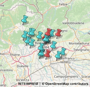 Mappa Via S. Tommaso Moro, 36061 Bassano del Grappa VI, Italia (9.106)