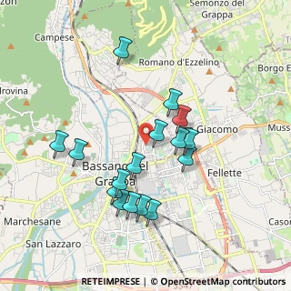 Mappa Via S. Tommaso Moro, 36061 Bassano del Grappa VI, Italia (1.7025)