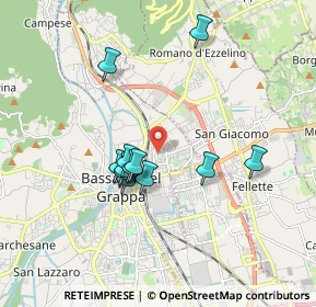 Mappa Via S. Tommaso Moro, 36061 Bassano del Grappa VI, Italia (1.49833)
