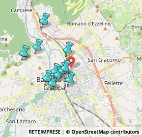 Mappa Via S. Tommaso Moro, 36061 Bassano del Grappa VI, Italia (1.46091)