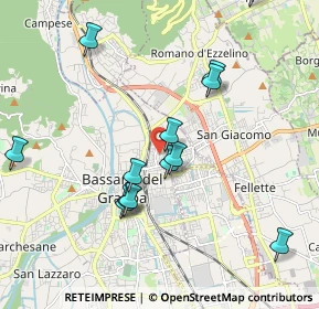 Mappa Via S. Tommaso Moro, 36061 Bassano del Grappa VI, Italia (2.746)