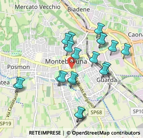 Mappa Via P. Veronese, 31044 Montebelluna TV, Italia (0.8895)