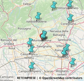 Mappa Via P. Veronese, 31044 Montebelluna TV, Italia (16.34714)