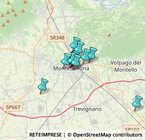 Mappa Via P. Veronese, 31044 Montebelluna TV, Italia (2.52833)