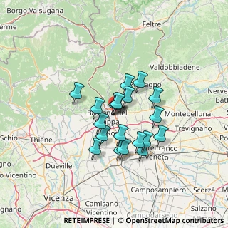 Mappa Via Merlo, 36060 Bassano del Grappa VI, Italia (9.811)