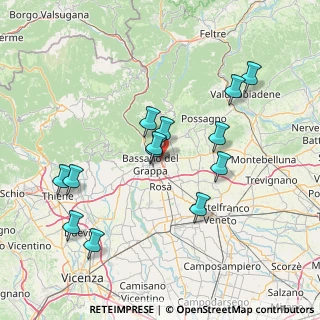 Mappa Via Merlo, 36060 Bassano del Grappa VI, Italia (14.73154)