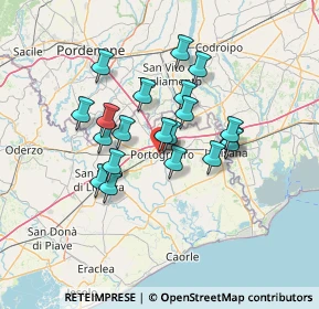 Mappa Viale Luigi Cadorna, 30026 Portogruaro VE, Italia (10.8495)