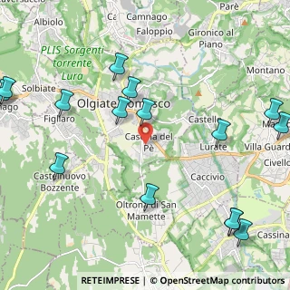 Mappa Via V Alpini, 22077 Olgiate Comasco CO, Italia (2.81867)