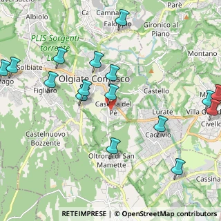 Mappa Via V Alpini, 22077 Olgiate Comasco CO, Italia (2.56)