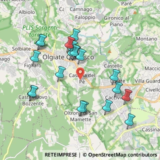 Mappa Via V Alpini, 22077 Olgiate Comasco CO, Italia (2.024)
