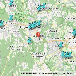 Mappa Via V Alpini, 22077 Olgiate Comasco CO, Italia (3.08667)